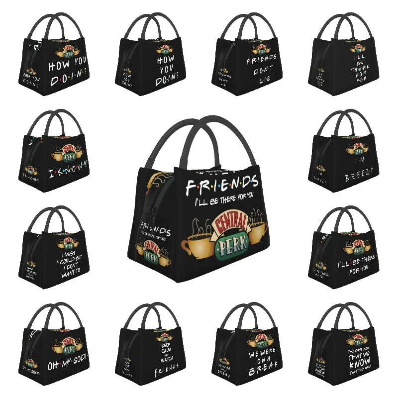 

Central Perk Friends Insulated Lunch Bags for Women Leakproof TV Show Thermal Cooler Lunch Tote Office Picnic Travel