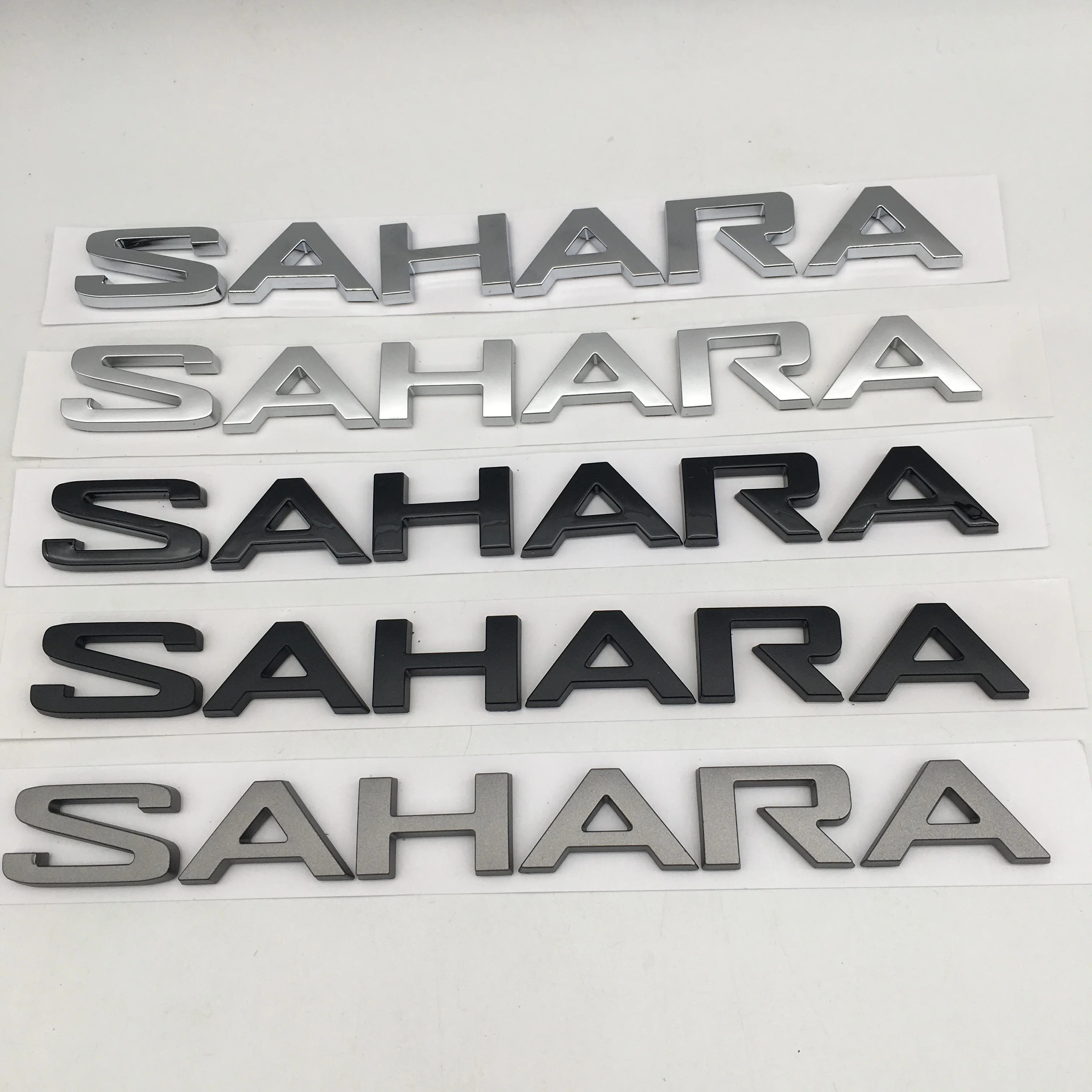 1 unidad de emblema 3D ABS de alta calidad para coche SAHARA, calcomanía para maletero trasero, insignia, adhesivo decorativo, accesorios de estilo para automóvil