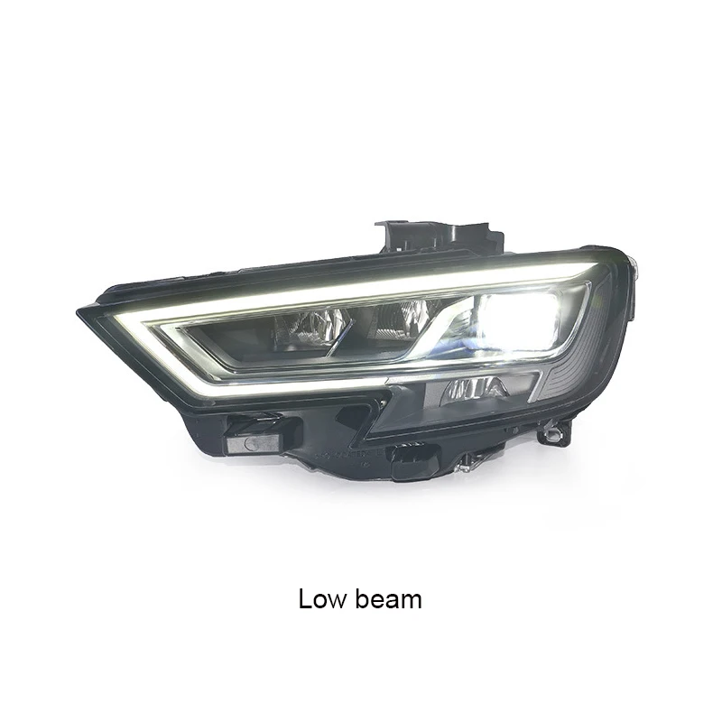 تصفيف السيارة الأمامية لأودي A3 S3 2017-2020 LED DRL رئيس مصباح جهاز عرض (بروجكتور) ليد اكسسوارات السيارات