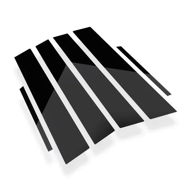 

Для Alfa Giulia 2015-2025, Stelvio 2017-2025: глянцевые накладки на стойки дверей, молдинги, декоративные накладки на окна, аксессуары, цвет «черный глянец»