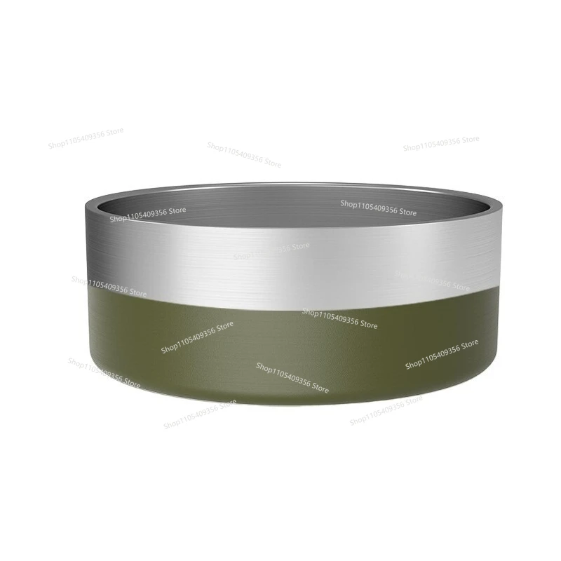 

304 Stainless Steel Pet Bowl, Cat and Dog Drinking Water Feeding, Non-slip and Anti-knock Double-layer Thickening
