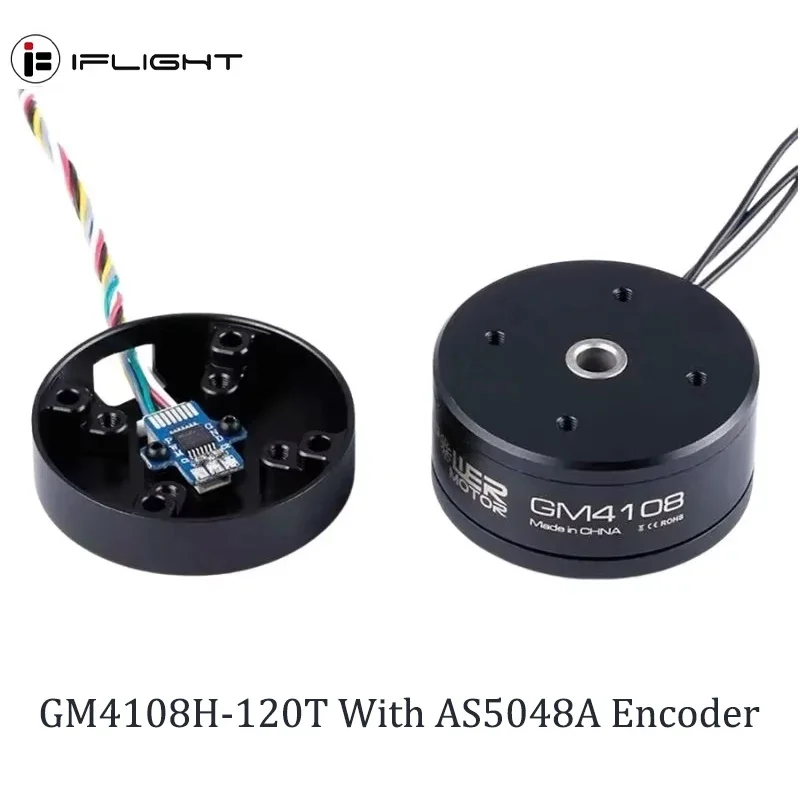 IFlight IPower GM4108H-120T 4108 Brushless Gimbal Motor With AS5048A Magnetic Encoder Aluminum Case For FPV CameraUniFly