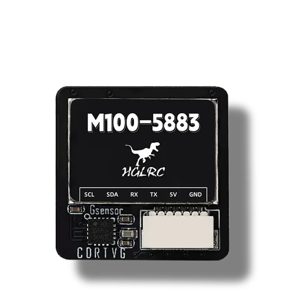 HGLRC M100-5883 M10 GPS Module 21x21mm with Compass Ceramic Antenna On-Board LED Indicators for RC Airplane FPV Long Range