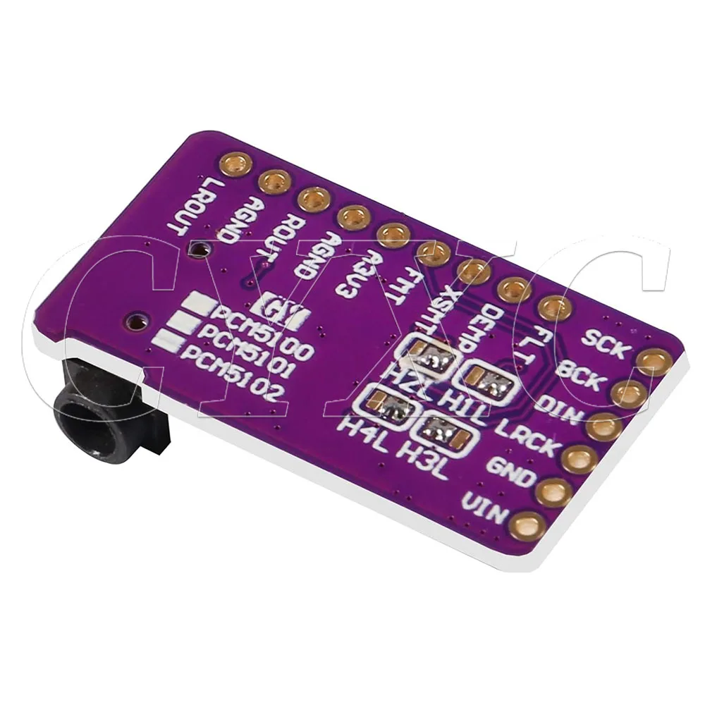 Interfejs I2S PCM5102A DAC Dekoder GY-PCM5102 Moduł Odtwarzacza I2S dla Raspberry Pi Płytka Formatu pHAT Cyfrowa Płytka Audio PCM5102 — zdjęcie produktu 6