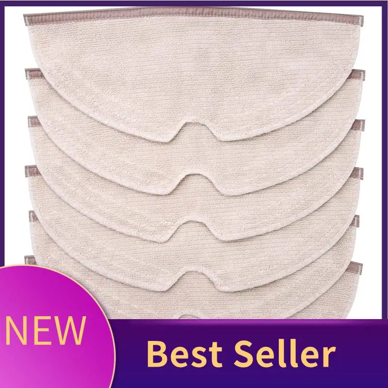 

ABHI-6Pcs Full Coverage Mopping Cloths For Xiaomi Roborock S5 S50 S51 S55 S6 S6 MAXV S5 MAX E25 E35 Vacuum Cleaner