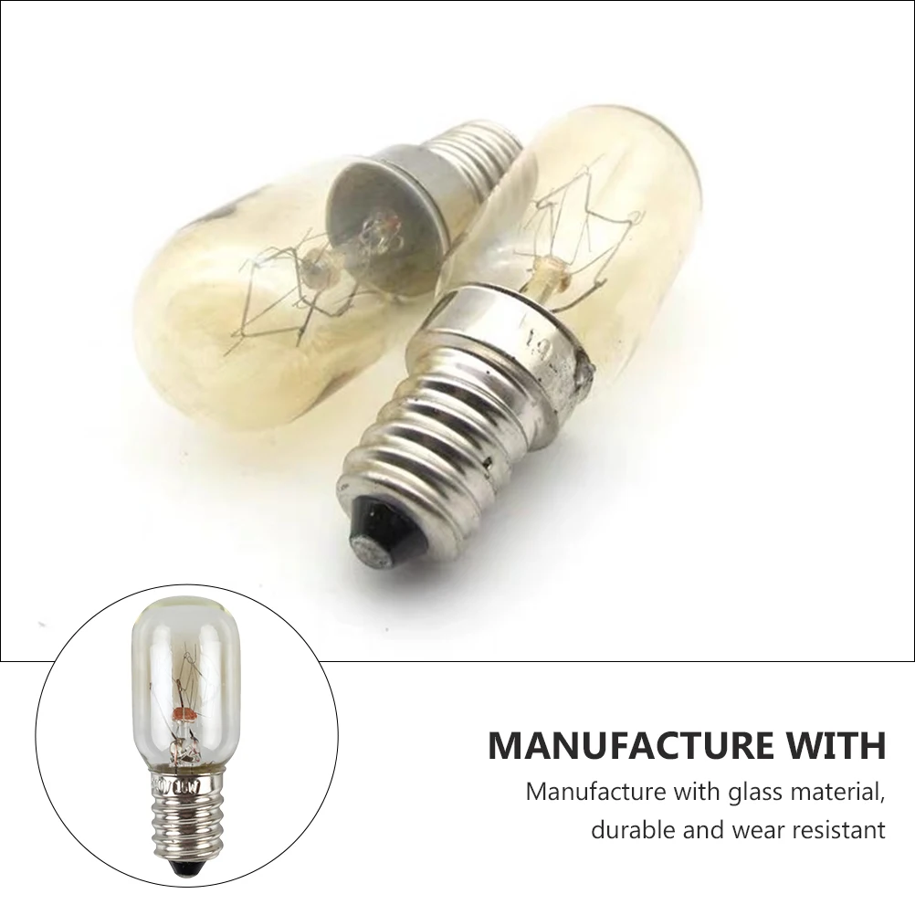 

5 PCS Small Light Bulb Set Refrigerator for Aromatherapy E14 Base Replacement Part Glass Fridge