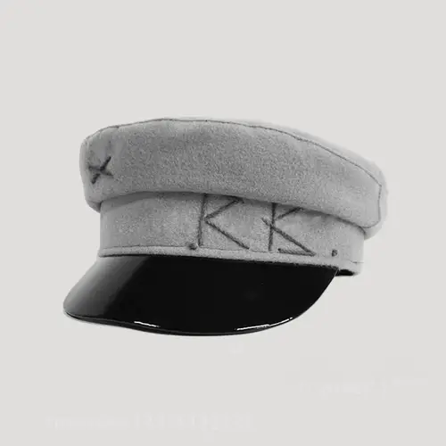 Y2K Brand Collection Chic PU Cotton Newsboy Hats for Women Flat Militray Caps Baker Boy Hat with Logo Sombreros De Mujer - Image 17