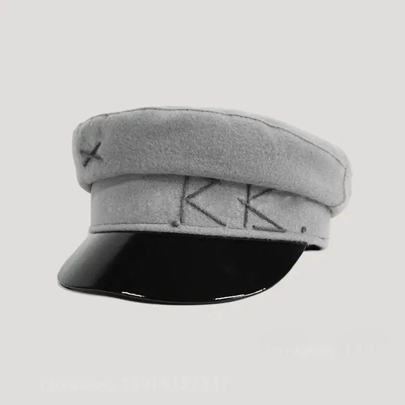 Y2K Brand Collection Chic PU Cotton Newsboy Hats for Women Flat Militray Caps Baker Boy Hat with Logo Sombreros De Mujer - Image 17
