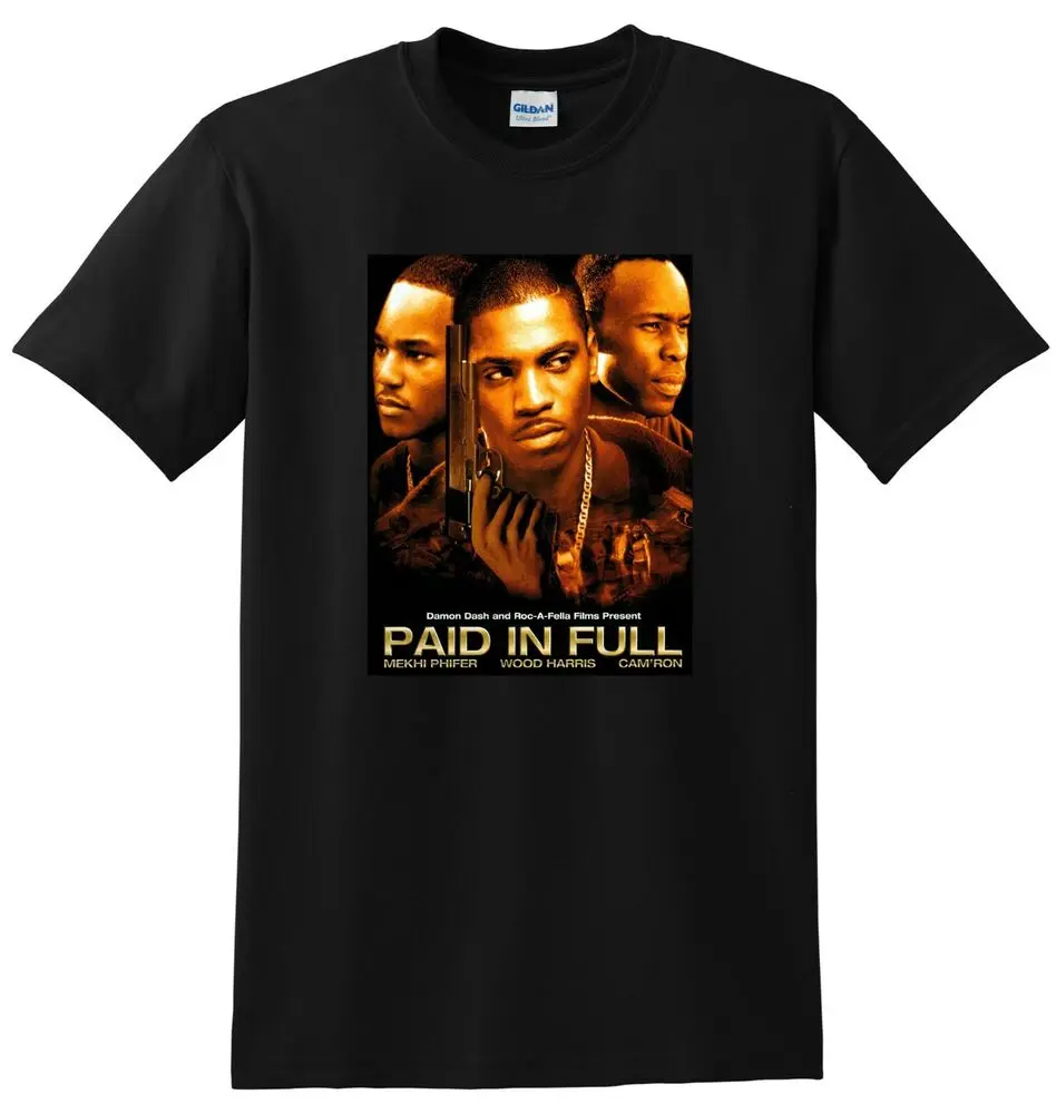 PAID IN FULL T SHIRT 4k Bluray Dvd Cover Poster Tee Anime Graphic T-shirts For Men Clothing Women Short Sleeve Tees