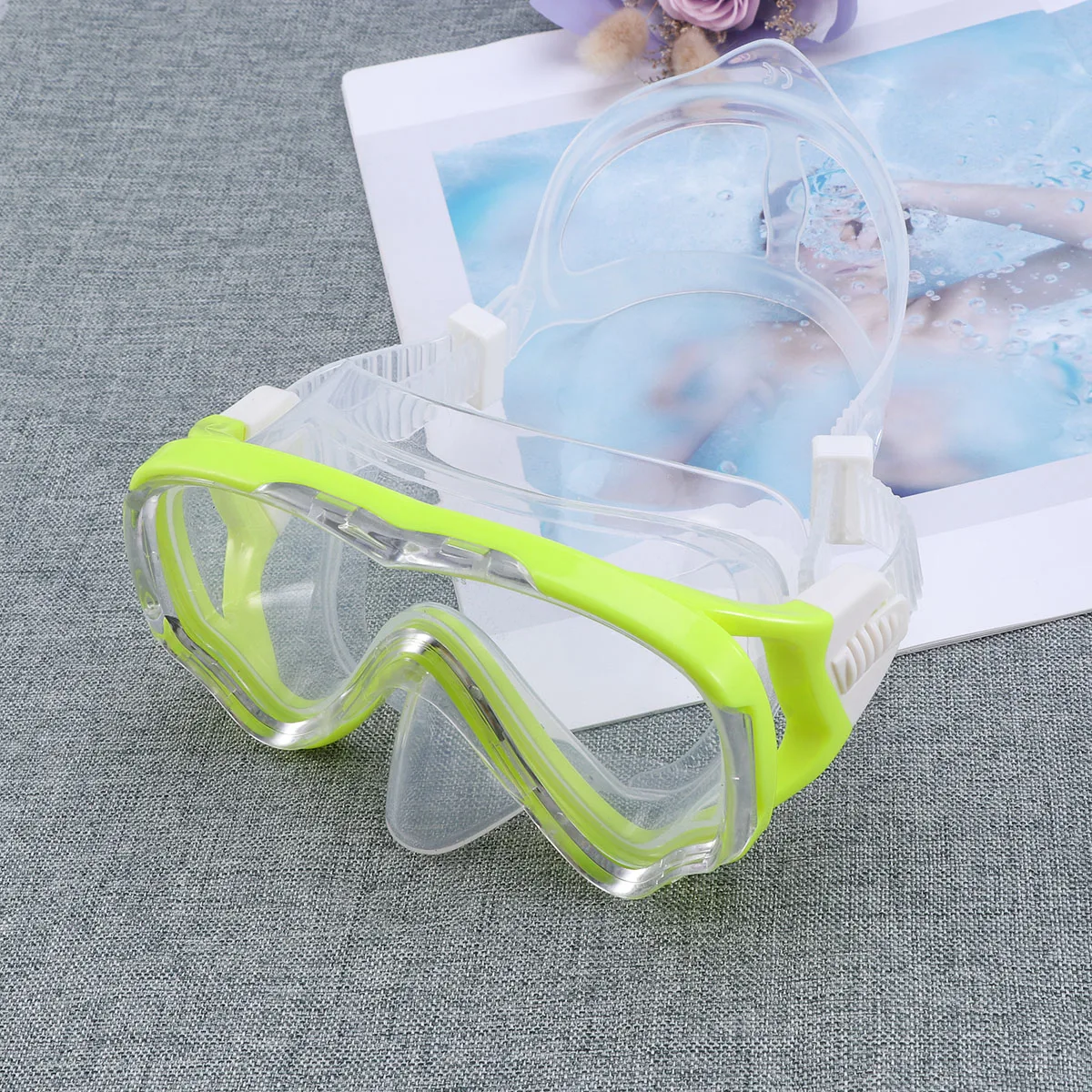 

Kids Swim Goggles Children Swiming Eyewear Yellow UV Glasses Toddler Adjustable Anti Fog Lens Durable Safety Snorkeling