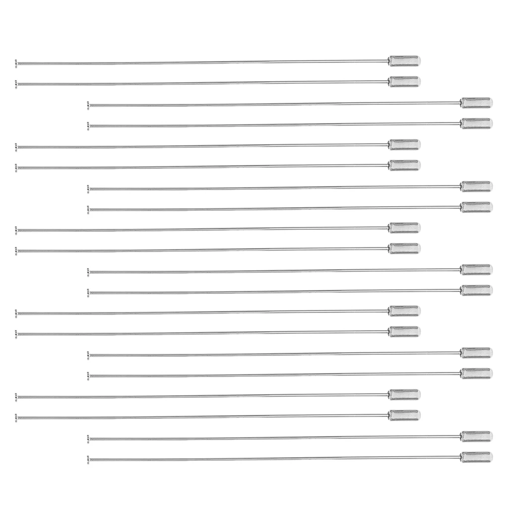 

20pcs One-line Brooch Pin Elegant Secure Design Durable Fade-resistant Material Versatile Formal Occasions Hat Jewelry Badge