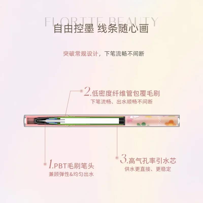 FLORTTE Aegyosal Pencil Very Beautiful Series Eye Shadow Liquid Eyeliner Pen Long-Lasting Waterproof Non-Smudge Eye Makeup