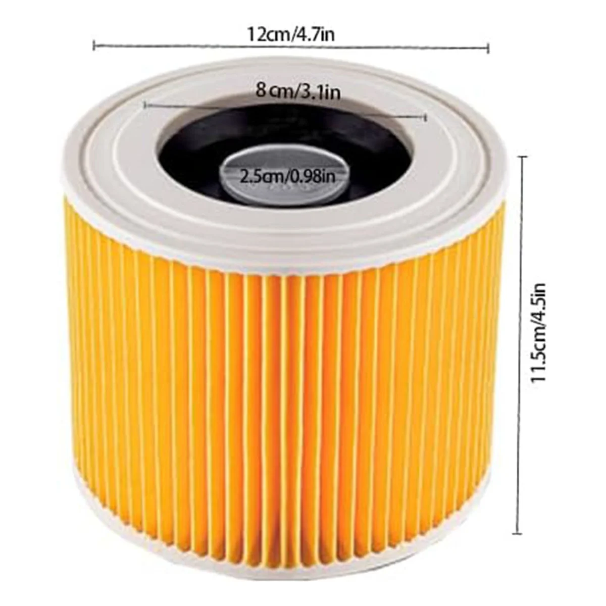 A58E-Vacuum Cleaner Bags Filter for Karcher KFI 357,WD2 Plus,WD3, KWD 1-3, Vacuum Cleaner Replacement Parts 2.863-314.0