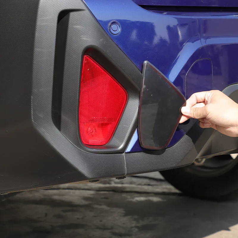 

Для Subaru Crosstrek 2024 2025 ABS черный автомобильный задний противотуманный фонарь наклейка внешние аксессуары автомобиля