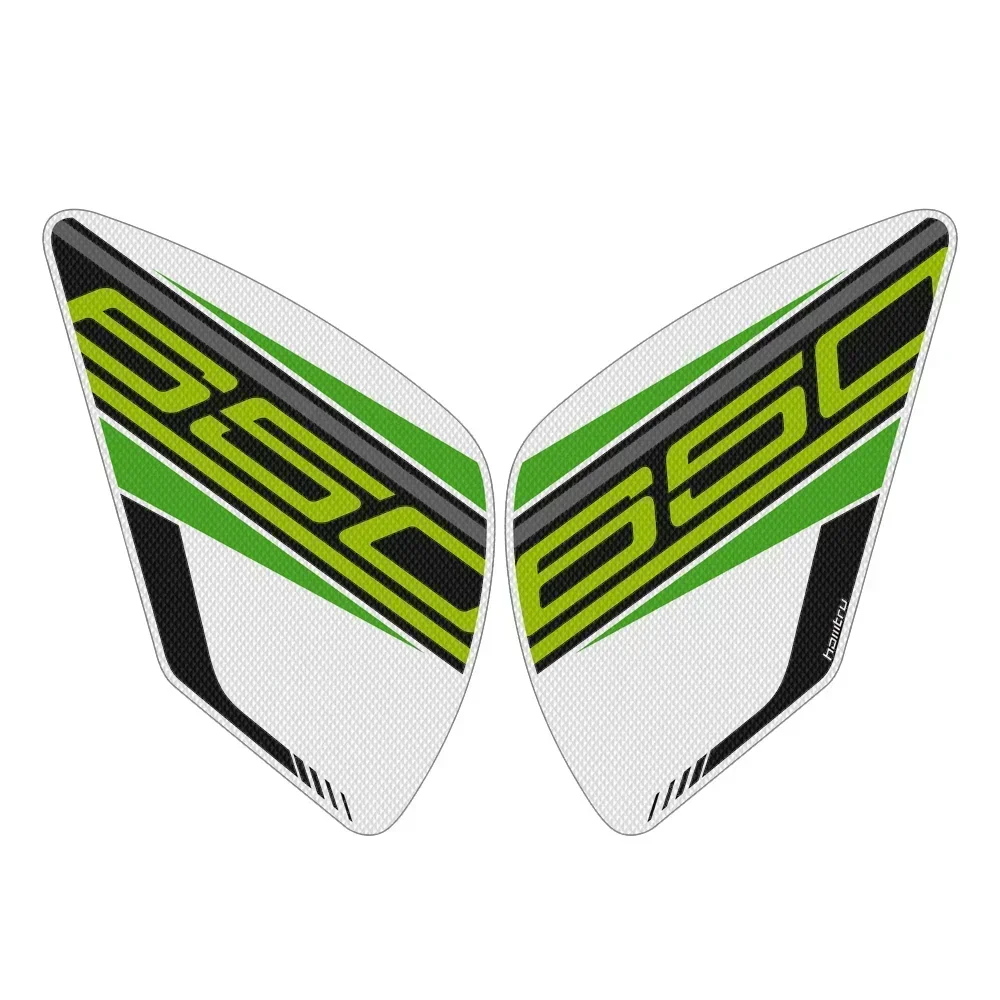 แผ่นกันลื่นถังน้ำมันสำหรับรถมอเตอร์ไซค์ Kawasaki Ninja 650 ปี 2017-2020 สติ๊กเกอร์กันลื่น ป้องกันด้านข้าง