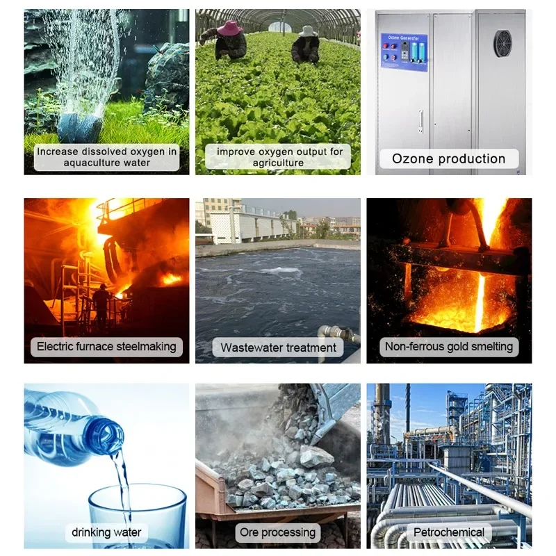 Aquaculture 10 lpm oxygen generation equipment Air compressor with built-in psa oxygen generator concentrator