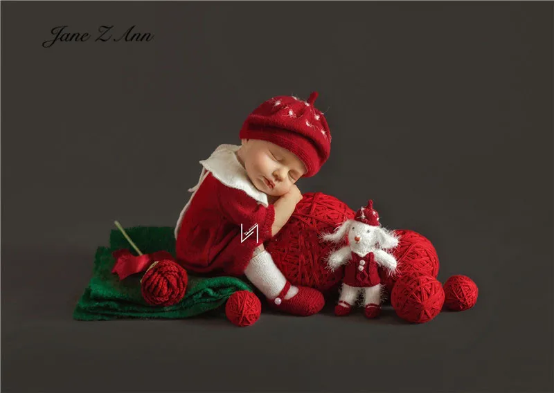 Studio Children Photography Theme Clothing Newborn Baby  infant girls lady Princess Dresses red black  shooting accessories