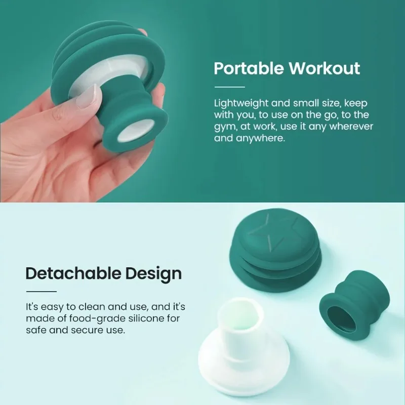 جهاز تمرين محمول لتنغيم الوجه والرقبة لشد البشرة، ونغمة بجلدك مع تمرين الوجه المزدوج على شكل حرف V - تمرين الفم