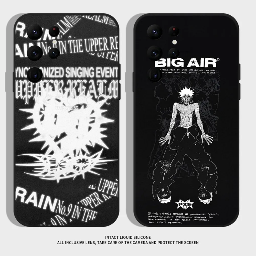 Drain Gang Ecco2k Rapper Phone Case For Samsung S24,S22 Ultra,S20,S30 plus,S22 plus,S23,S30 ultra 5G Silicone Cover