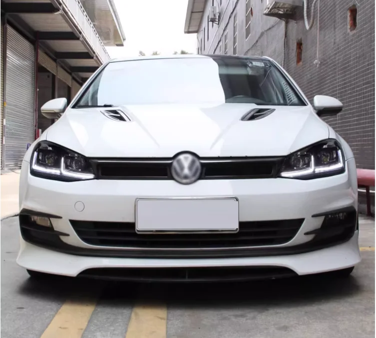 Car Lights for Golf 7 2013-2017 MK7 LED Auto Headlight Assembly and Front Grill Upgrade Dynamic Bifocal Lens LHD RHD Accessories