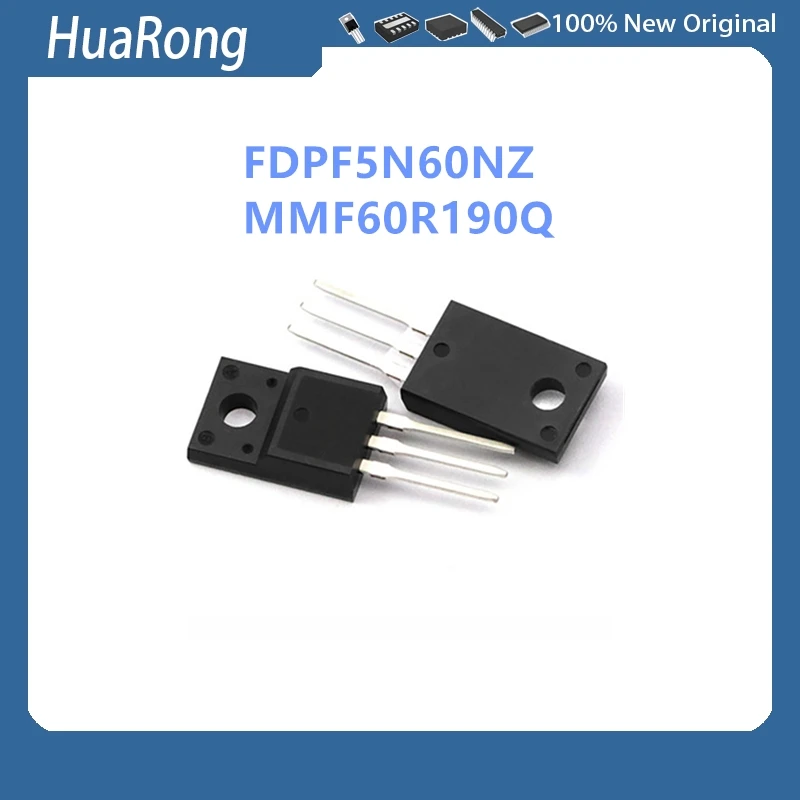 

10Pcs/Lot FDPF5N60NZ FDPF5N60 MMF60R190Q 60R190Q TO-220F