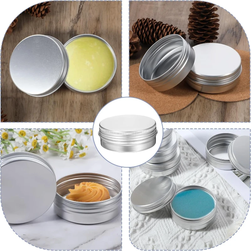 30pcs Screw Top Round Tins 2oz - Tin Container Lid review and price
