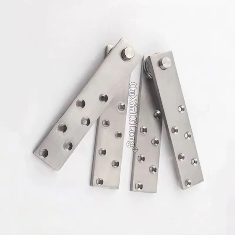 

1 комплект тяжелых дверных петель из нержавеющей стали 360 ° Поворотная невидимая скрытая поворотная дверная петля для установки вверх и вниз, нагрузка 150 кг/компл.