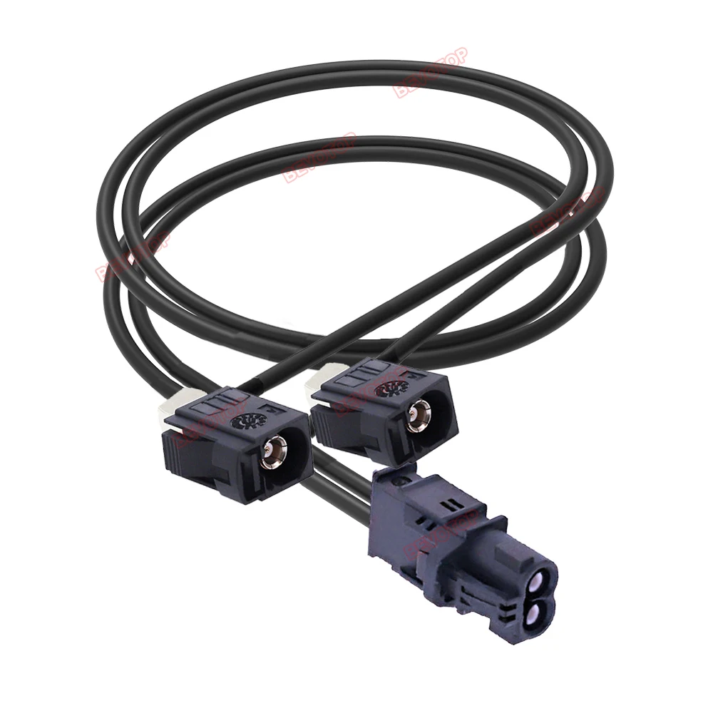 1PCS RSBG Type Dual Core 2-in-1 Mini Fakra Z to 2 Fakra Male/Female Connector RG174 Cable BEVOTOP Wire Harness 4