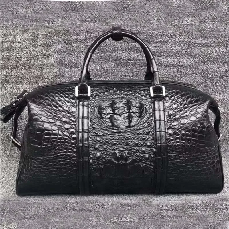 fanzunxing new arrival  crocodile leather big bag men's bag large size men and men carry business and leisure travel bag men