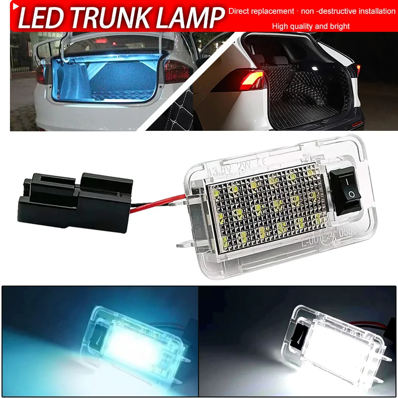 1Pcs Car LED Trunk Lamp Luggage Compartment Lights For Toyota RAV4 Prius Prime Siena For Lexus CT200h RX350 NX300h Scion TC XB