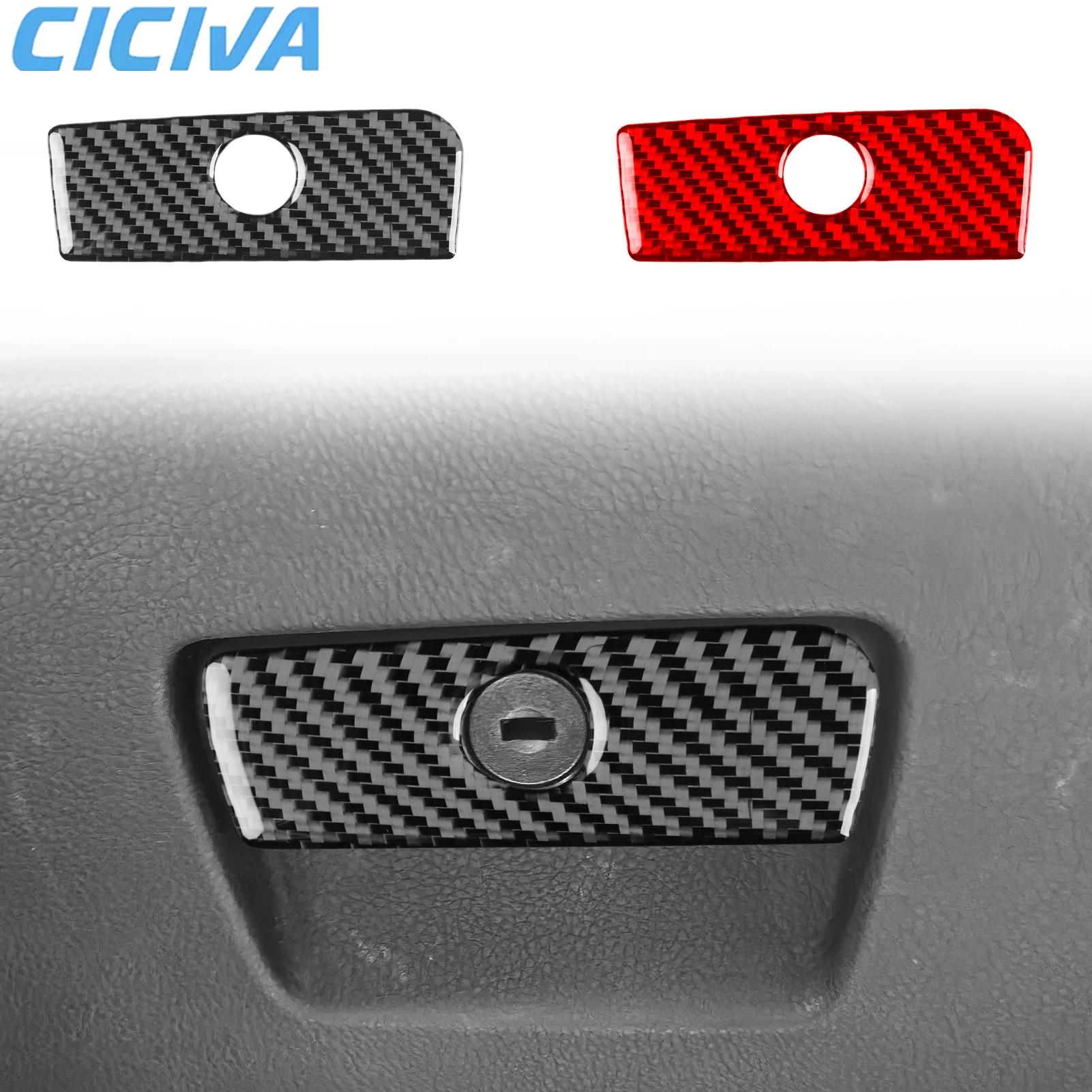 

For BMW 3 Series E90 2005-2012 Carbon Fiber Co-pilot Glove Storage Handle Decorative Cover Sticker Car Accessories Interior Trim