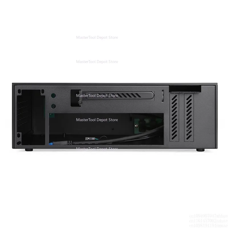 XQBOX A02 Aluminum Shell Iron Architecture Chassis HTPC Horizontal ITX Mini Chassis, Half-height Graphics Card - view 4
