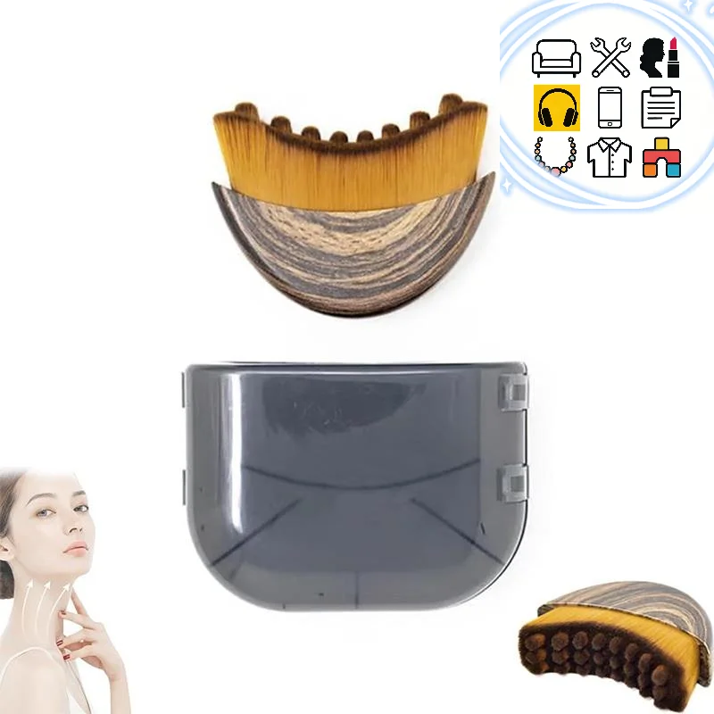 Portable Lymphatic Contour Face Brush Multi-function Facial Sculpting Tool Lymphatic Drainage Massager For Face Neck Care Brush