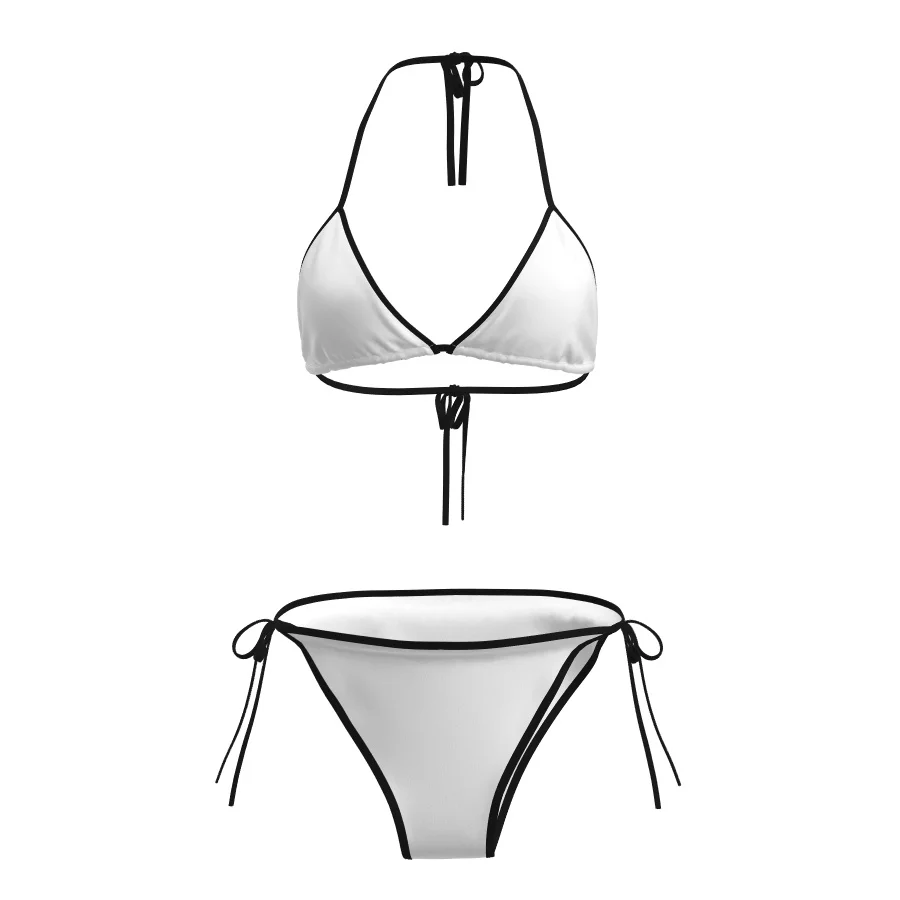 

JP Y2K Harajuku стиль пикантная девушка классический черный/белый трехточечный комплект бикини в стиле ретро горячий весенний отпуск сексуальный женский купальник