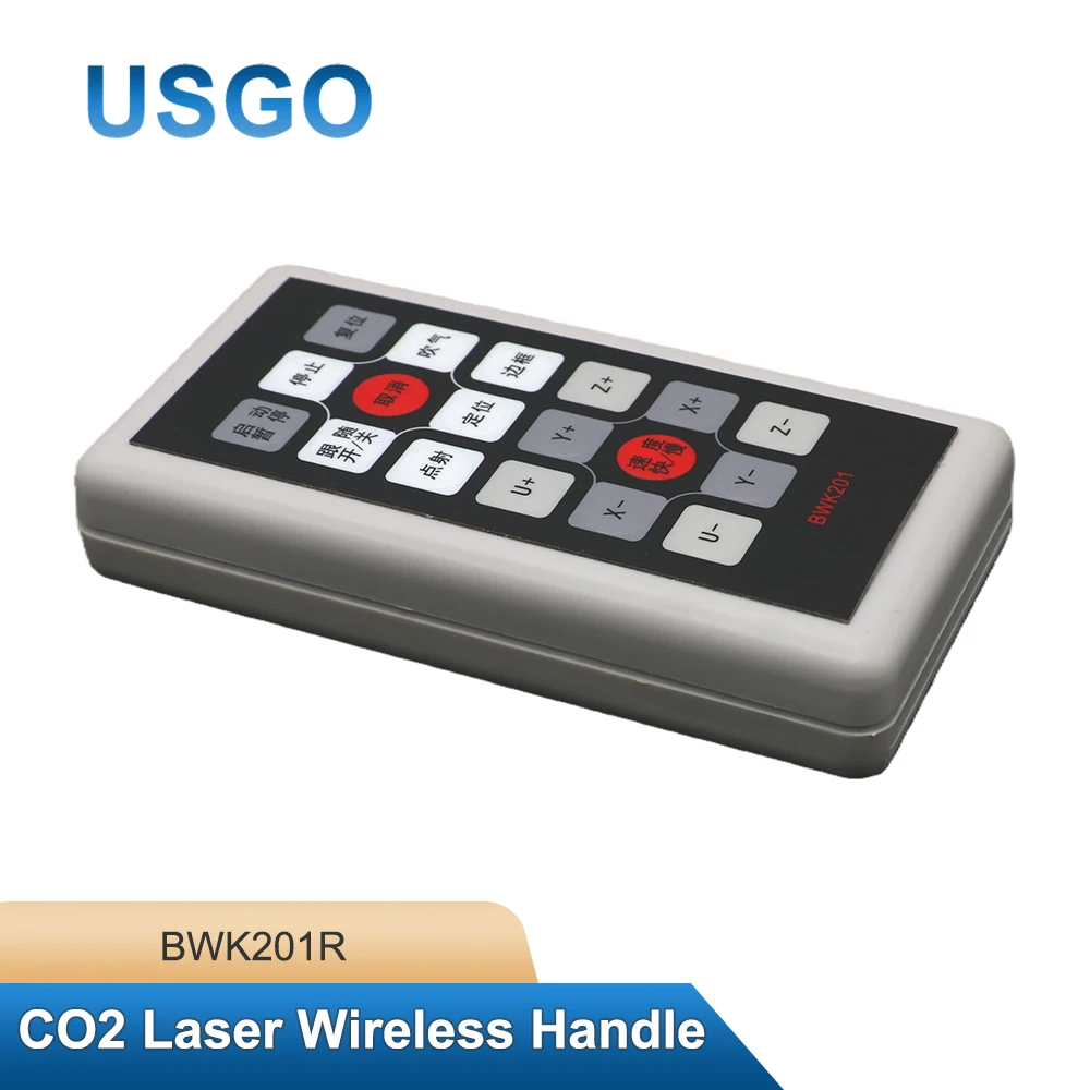 

Беспроводной операторский пульт USGO Ruida BWK201R для контроллеров CO2-лазеров RDC6442G и RDC6442S