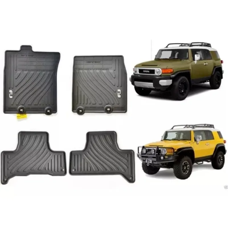 US RUBBER FLOOR MAT SET 4 PCS FJ CRUISER 2007-2014 GENUINE