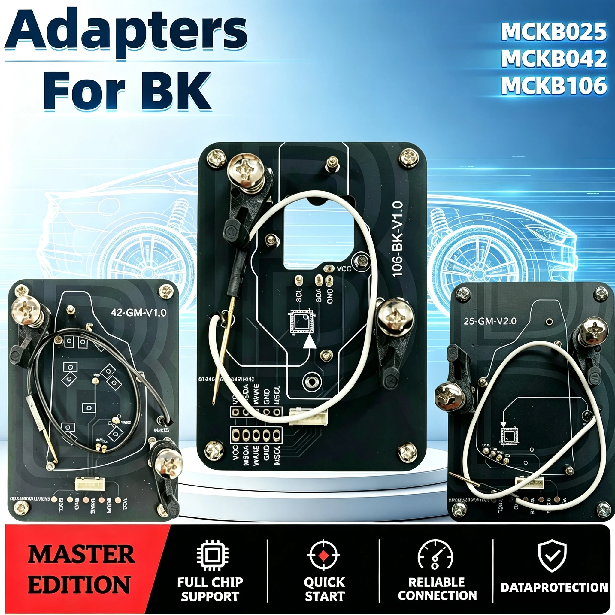 Suitable for Buick Smart Remote Key Adapter, Mckb025/042/106 Compatible with Nxp Killer Kd Xhorse... Devices for Welding-Free Reading, Writing, and Cloning