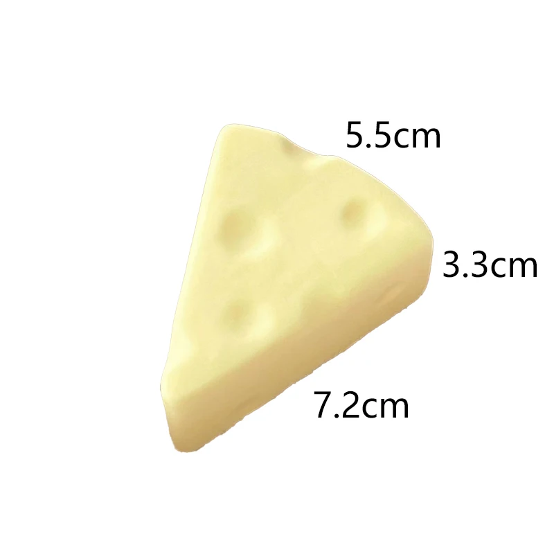 5/7/11CM Riesiges Käse-Quetschspielzeug Extra Große Größe Käse-Squishy Fidget Toys Langsam Rückfederndes Formbares Stressabbau-Ball Geschenke für Erwachsene