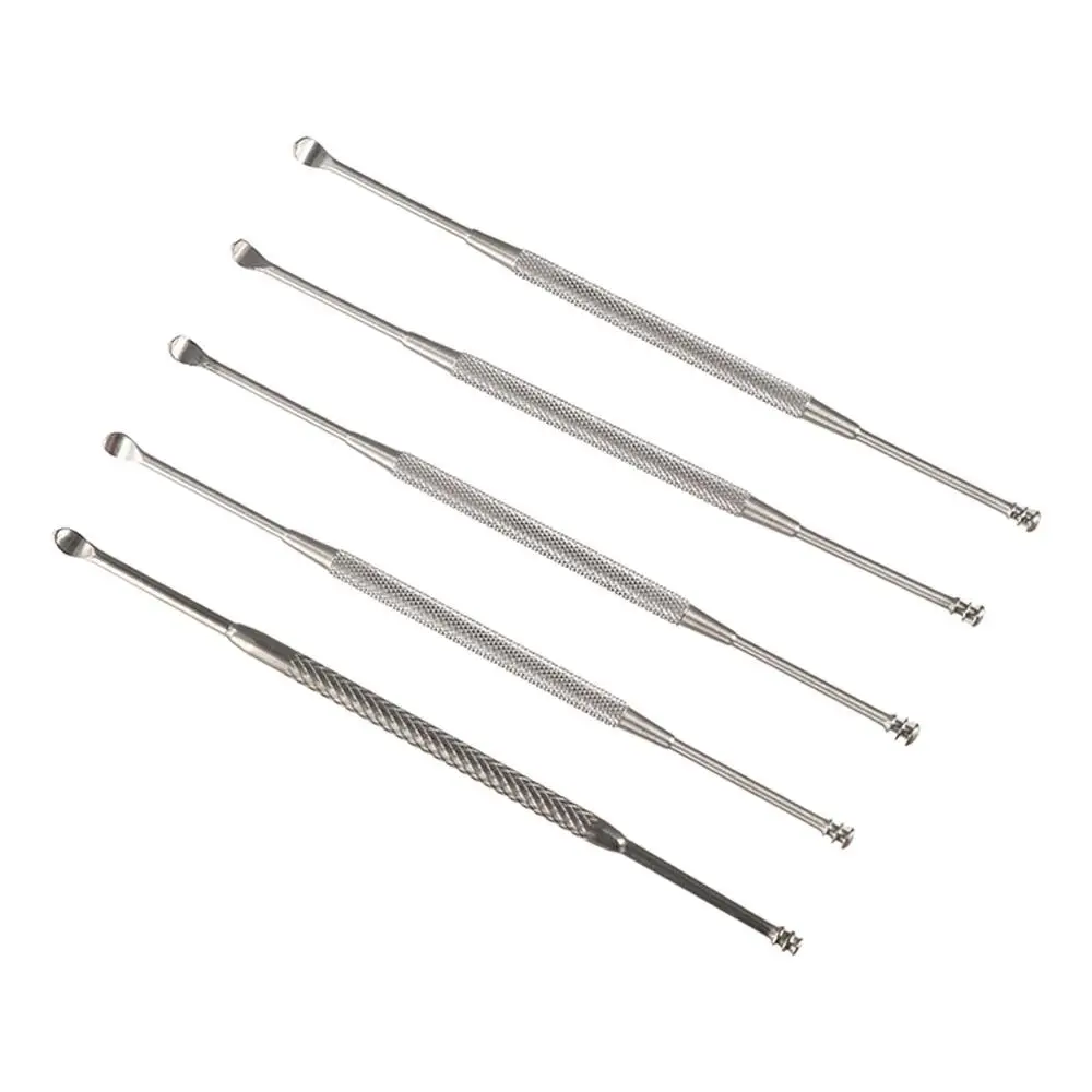 

Safety Cleaner Ear Wax Earwax Removal 2 In 1 EarPick Ear Care Ear Cleaners Spiral Ear Pick Stainless Steel Double Ended EarPick