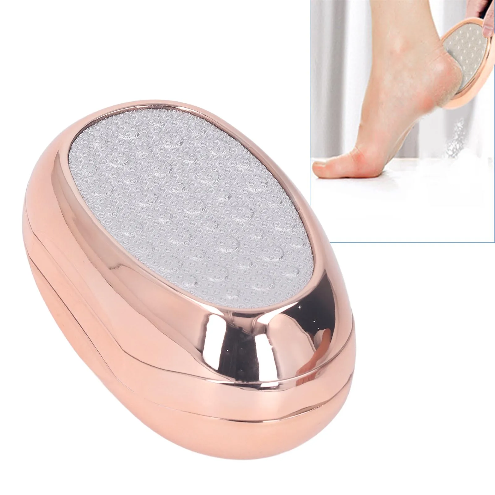 3 In 1 Feet File 3 In1 Feet Scrubber Dead Skin Callus Remover  Glass Feet Scrubber Feet Pedicure Tools  Gold Feet File