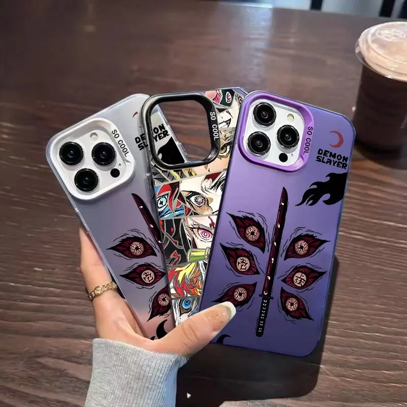Funda de teléfono Demon Slayer Tanjiro para Samsung Galaxy A16 A15 A10 A21S A72 A52 A52S A06 A03S A51 A31 A71 M31 M23 cubierta dura láser