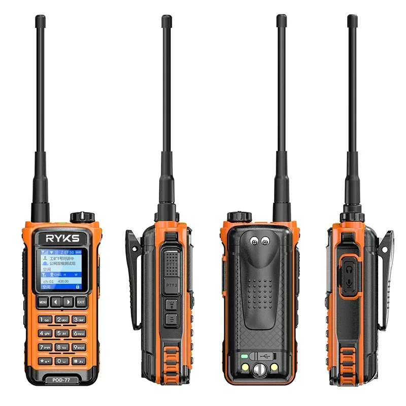 Global-Intercom 4G PoC and UHF Internet Two-Way Radio Sim Card walkie talkie long range 5000km pair (no fee) Intercom platform