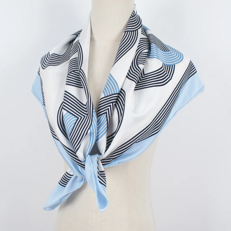 Large Square 100% Real Silk Scarf Foulard 35\