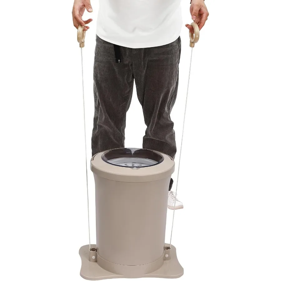 3.17Gal Portable Manual Clothes Dryer Non Electric Foot Powered Compact Mini Laundry Spin Dryer Machine for Clothes Ideal for R