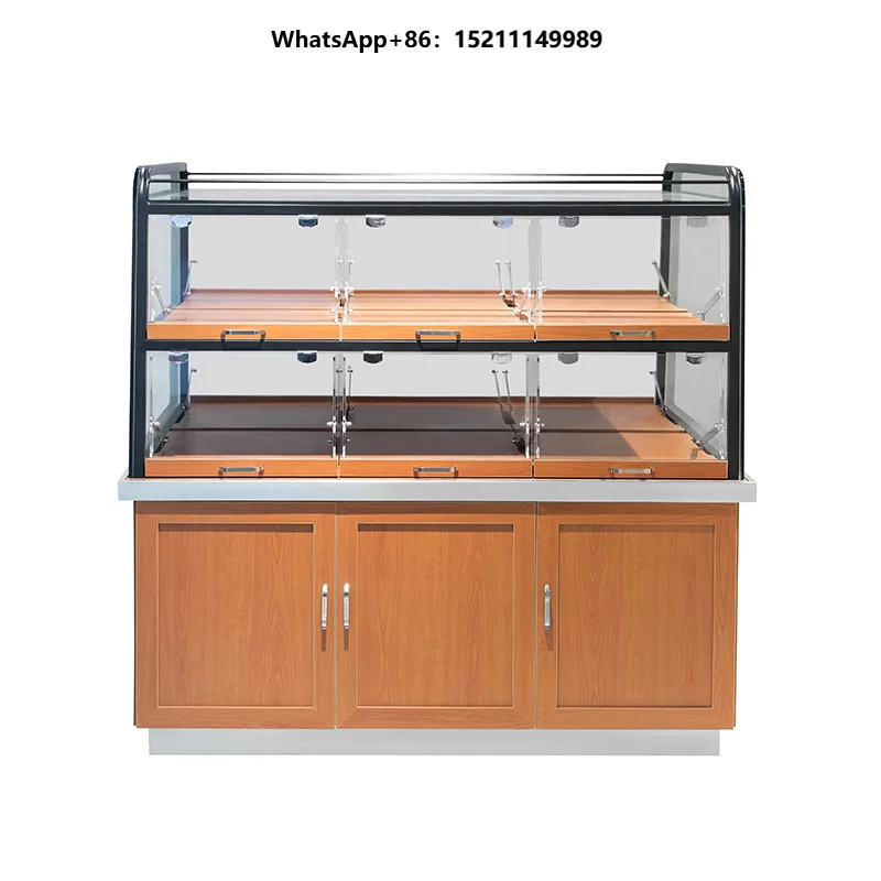 Wood Display Shelf for Bread Desserts Snacks Pastry & Cake Supermarket Rack for Mother Baby for Island Baking