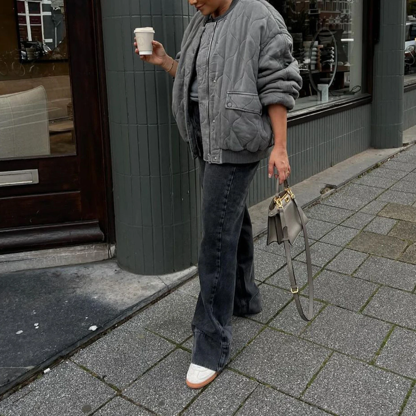 2025 Autunno delle nuove donne allentate lunghe Sve Pilot ort Jaet tuta sportiva Faionable e semplice Sle Ladies'orth Coat