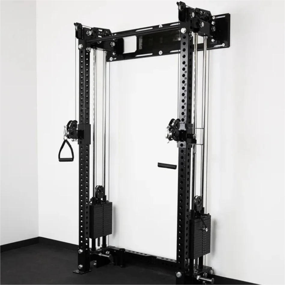 Wall Mounted Fitness Equipment Multifunctional Fitness Equipment Power Squat Rack Wall Mounted Smith Power Machine