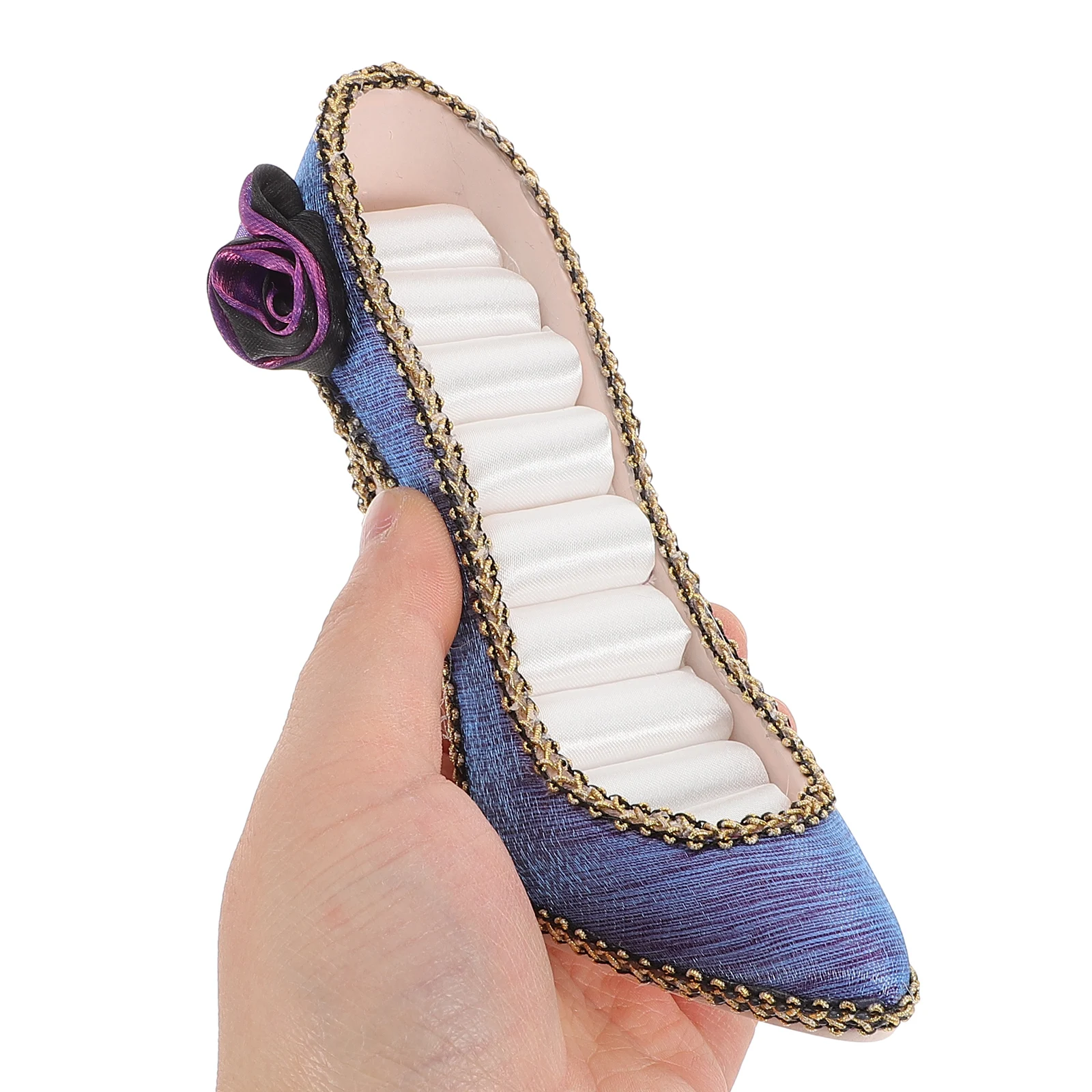 

Elegant Jewelry Stand Purple Ring Earring Holder Multifunctional Storage Rack for Crafts Home Decor Brooch Display Stand