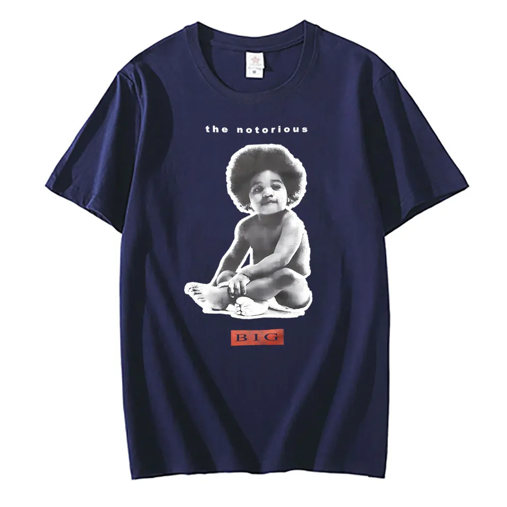 Rapper The Notorious Big Poppa Graphic T Shirt Men\'s Rap Oversized Short Sleeve Biggie Smalls T-shirts Men Women Hip Hop Tshirt