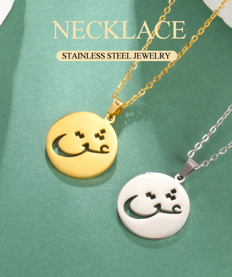 Dawapara Persische iranische Liebe Eshgh Farsi Halskette Persische Kalligraphie Halskette Edelstahl Schmuck Neujahrsgeschenk – Detail 1